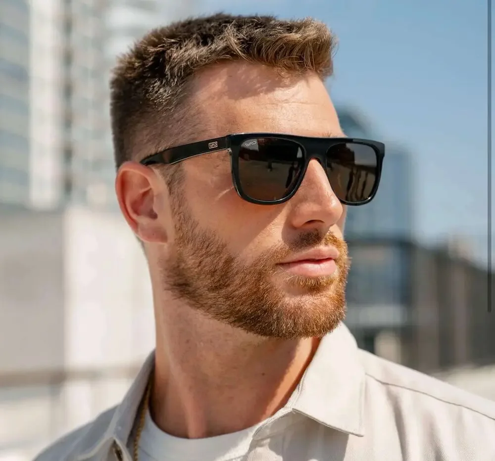 WMP Dallas Sunglasses Black Brown NEW